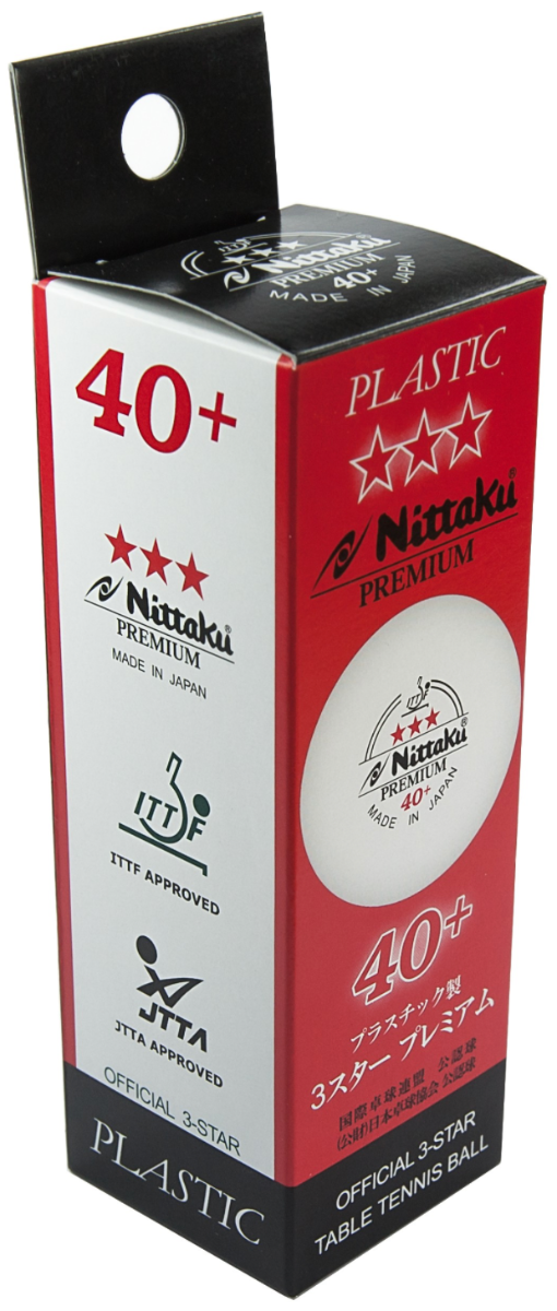 Nittaku Premium 3-star 40+ 3-pack